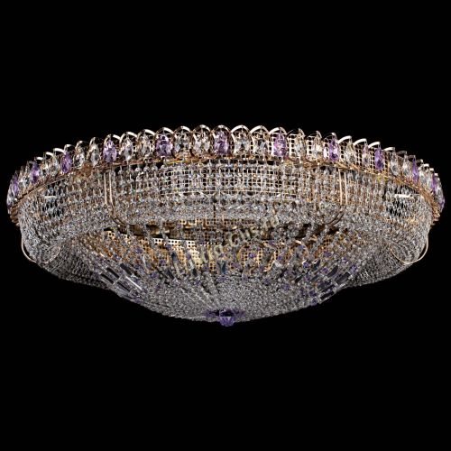 Люстра Кольцо Классика №12 фиолетовая в Саратове Гусь Хрустальный