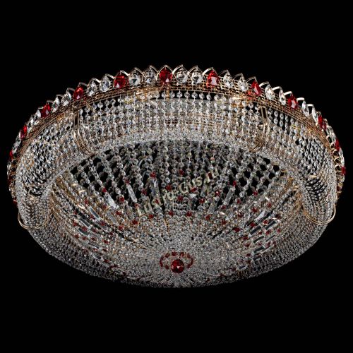 Люстра Кольцо Классика №12 красная в Саратове Гусь Хрустальный