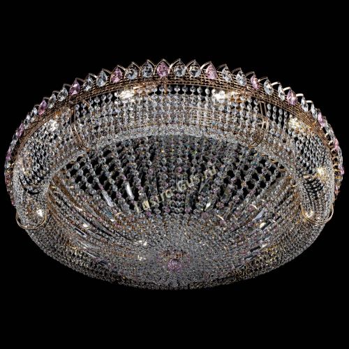 Люстра Кольцо Классика №12 розовая в Саратове Гусь Хрустальный