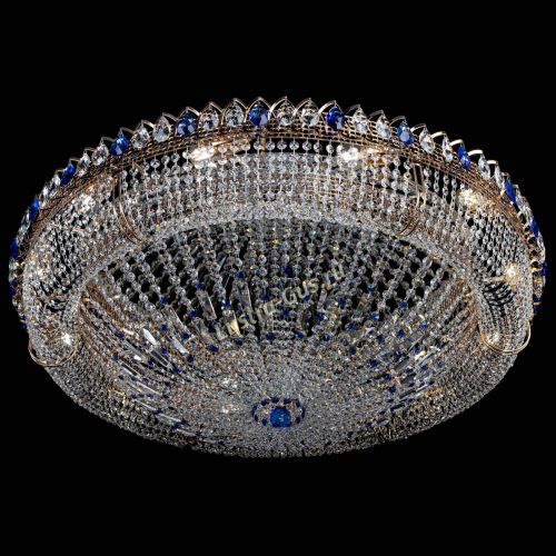 Люстра Кольцо Классика №12 синяя в Саратове Гусь Хрустальный