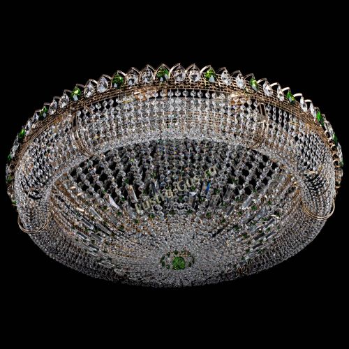 Люстра Кольцо Классика №12 зеленая в Саратове Гусь Хрустальный