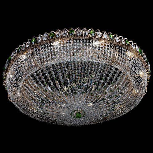 Люстра Кольцо Классика №12 зеленая в Саратове Гусь Хрустальный