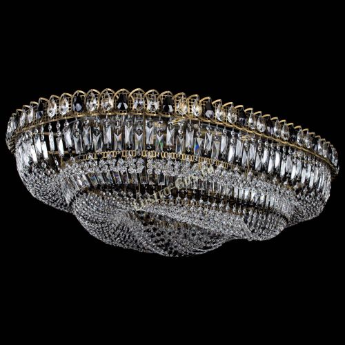 Люстра Кольцо Овал №17 под бронзу черная в Саратове Гусь Хрустальный