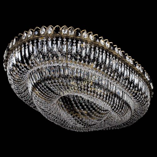 Люстра Кольцо Овал №17 под бронзу черная в Саратове Гусь Хрустальный