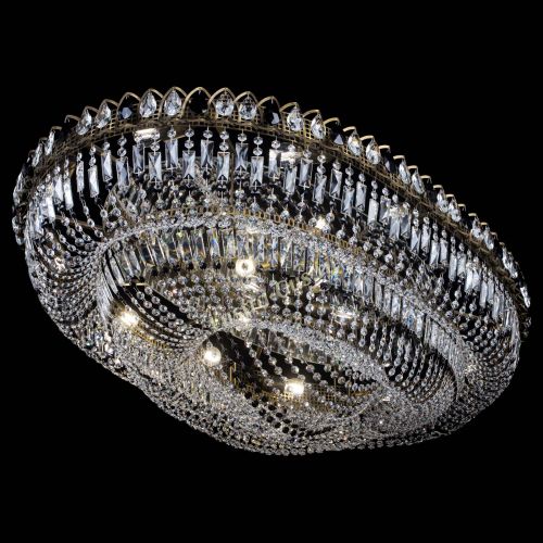 Люстра Кольцо Овал №17 под бронзу черная в Саратове Гусь Хрустальный