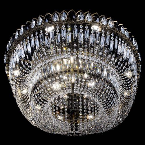 Люстра Кольцо Овал №17 под бронзу черная в Саратове Гусь Хрустальный