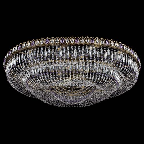 Люстра Кольцо Овал №17 под бронзу фиолетовая в Саратове Гусь Хрустальный