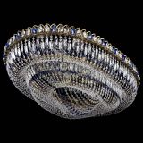 Люстра Кольцо Овал №17 под бронзу синяя в Саратове