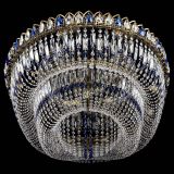 Люстра Кольцо Овал №17 под бронзу синяя в Саратове