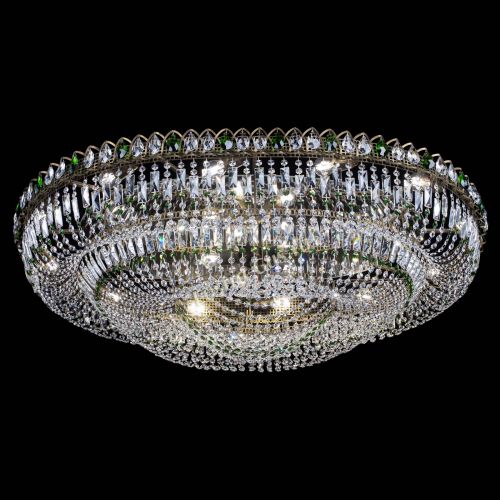 Люстра Кольцо Овал №17 под бронзу зеленая в Саратове Гусь Хрустальный