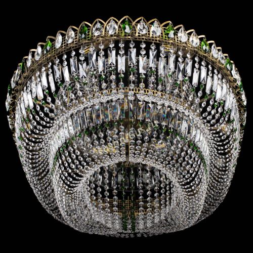 Люстра Кольцо Овал №17 под бронзу зеленая в Саратове Гусь Хрустальный