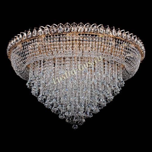 Люстра Кольцо Пирамида Конус 1000 мм в Саратове Гусь Хрустальный