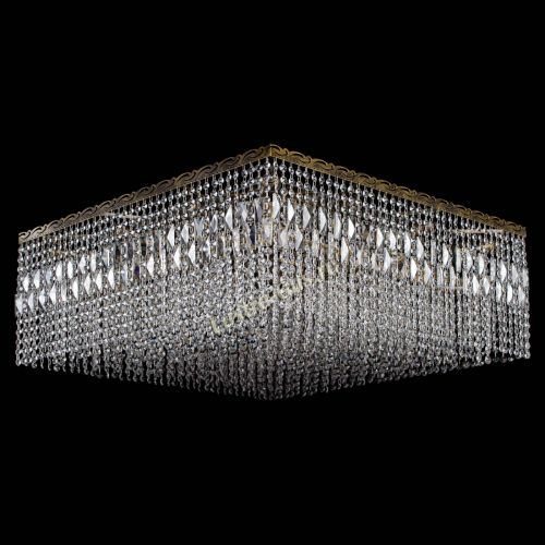 Люстра Квадрат 800 мм под бронзу в Саратове Гусь Хрустальный