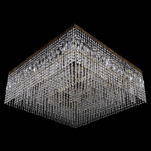 Люстра Квадрат 800 мм под бронзу в Саратове Гусь Хрустальный