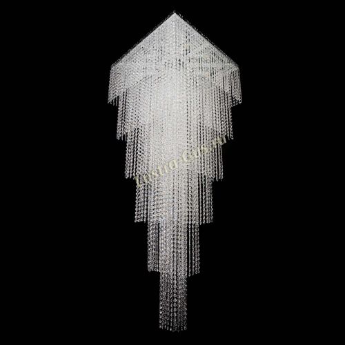 Люстра Квадрат Каскад №8 в Саратове Гусь Хрустальный