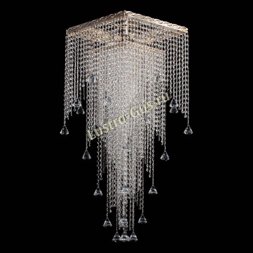 Люстра Квадрат Водопад с конусами в Саратове Гусь Хрустальный