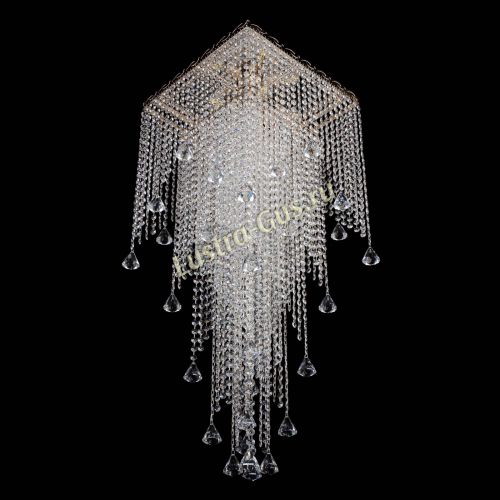 Люстра Квадрат Водопад с конусами в Саратове Гусь Хрустальный