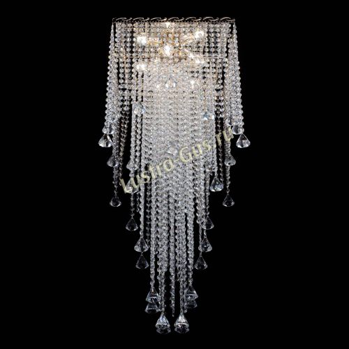 Люстра Квадрат Водопад с конусами в Саратове Гусь Хрустальный