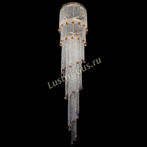 Люстра Милан каскад шар чайный в Саратове Гусь Хрустальный