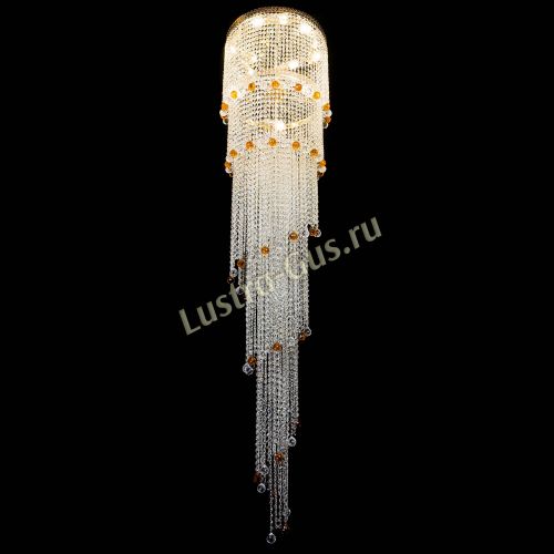 Люстра Милан каскад шар чайный в Саратове Гусь Хрустальный