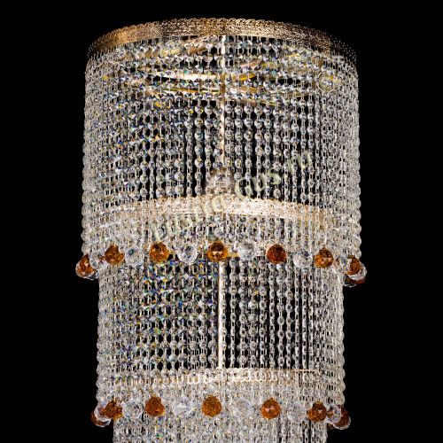 Люстра Милан каскад шар чайный в Саратове Гусь Хрустальный