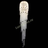 Люстра Милан каскад шар черный в Саратове