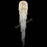 Люстра Милан каскад шар зеленый в Саратове