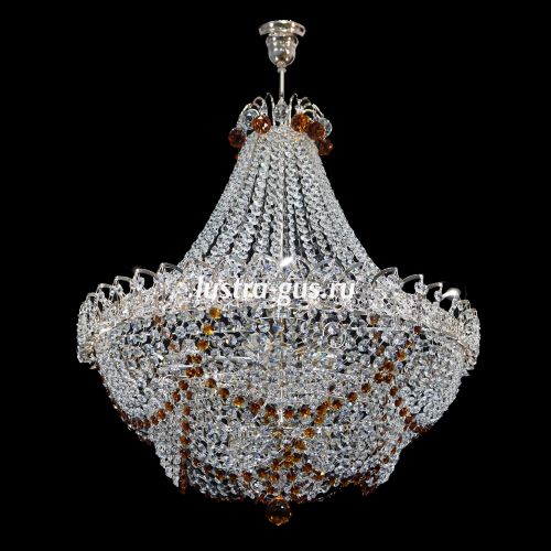 Люстра Натали с нарядом Роза чайная в Саратове Гусь Хрустальный