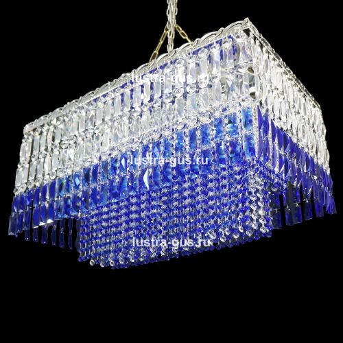 Люстра Капель Прямоугольная Пластинка в Саратове Гусь Хрустальный