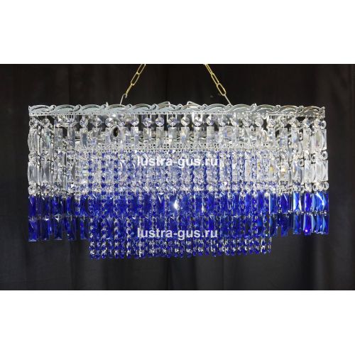 Люстра Капель Прямоугольная Пластинка в Саратове Гусь Хрустальный