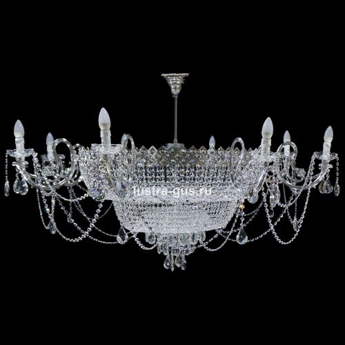 Люстра Сластёна со свечами в Саратове Гусь Хрустальный