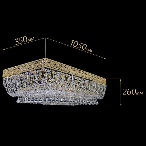 Люстра Прямоугольник Италия №8 в Саратове Гусь Хрустальный