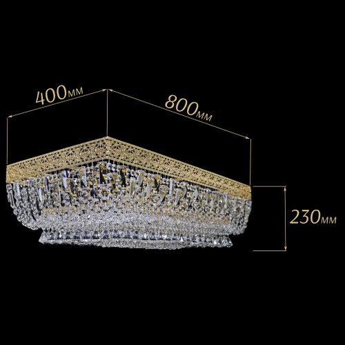 Люстра Прямоугольник Италия №8 в Саратове Гусь Хрустальный