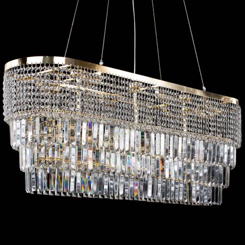 Люстра Прямоугольник Сигма №14 пластинка в Саратове Гусь Хрустальный