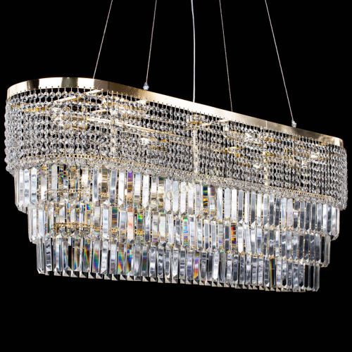 Люстра Прямоугольник Сигма №14 пластинка в Саратове Гусь Хрустальный