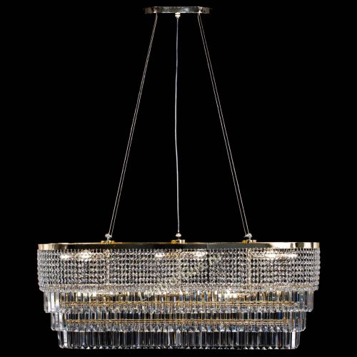 Люстра Прямоугольник Сигма №14 пластинка в Саратове Гусь Хрустальный