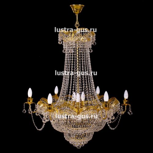 Люстра Султан золото № 18 в Саратове Гусь Хрустальный