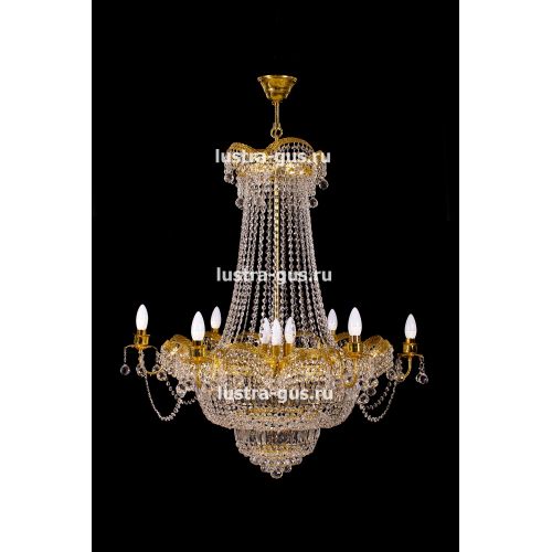Люстра Султан золото № 18 в Саратове Гусь Хрустальный