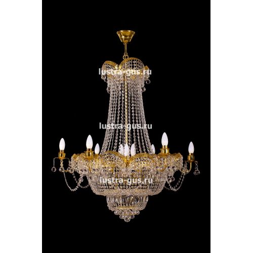 Люстра Султан золото № 18 в Саратове Гусь Хрустальный