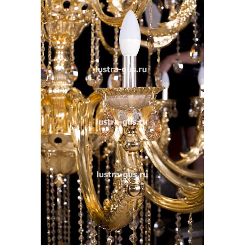 Люстра Венера золото № 30 в Саратове Гусь Хрустальный