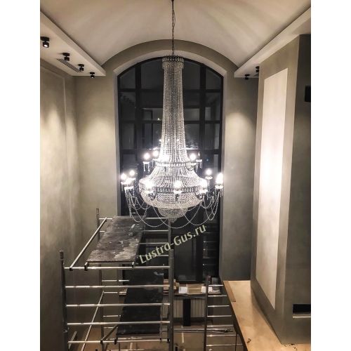 Люстра Свеча 2-х ярусная в Саратове Гусь Хрустальный