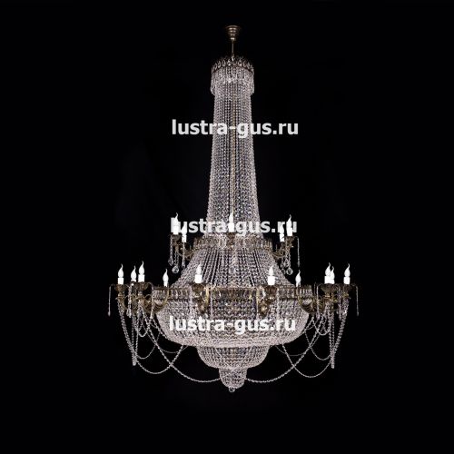 Люстра Свеча 2-х ярусная в Саратове Гусь Хрустальный