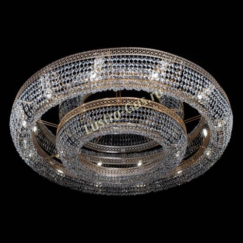 Люстра Венеция двойное кольцо №12 в Саратове Гусь Хрустальный