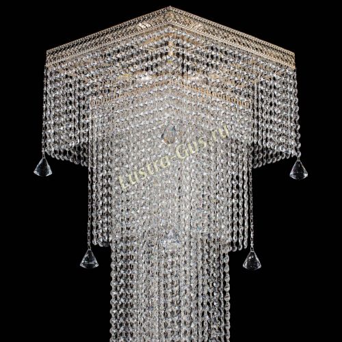 Люстра Венеция Квадрат пирамида с конусами в Саратове Гусь Хрустальный