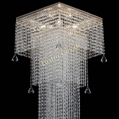 Люстра Венеция Квадрат пирамида с конусами в Саратове Гусь Хрустальный