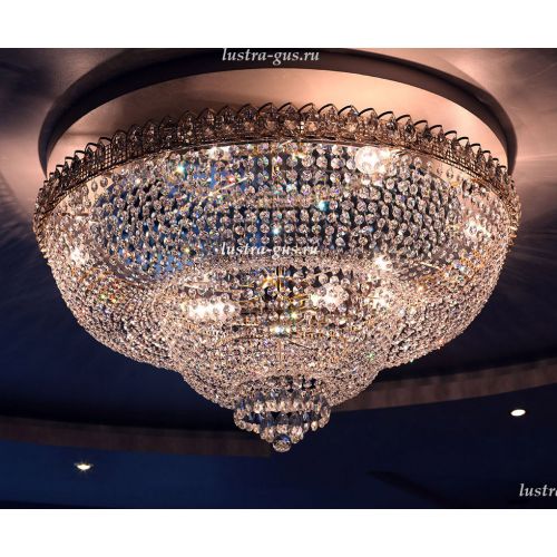 Люстра Водопад камень обтикон в Саратове Гусь Хрустальный