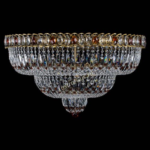 Люстра Водопад Обтикон №15 под бронзу чайная в Саратове Гусь Хрустальный