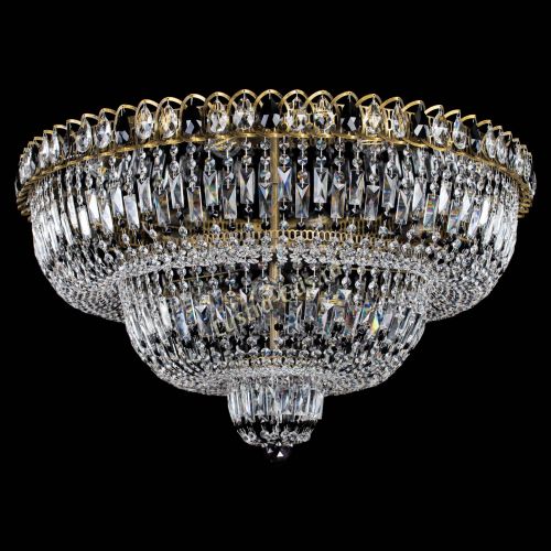 Люстра Водопад Обтикон №15 под бронзу черная в Саратове Гусь Хрустальный