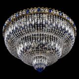 Люстра Водопад Обтикон №15 под бронзу синяя в Саратове