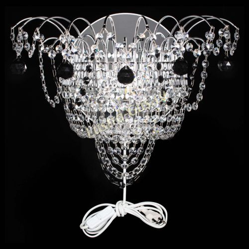 Бра Агата №3 черная в Саратове Гусь Хрустальный